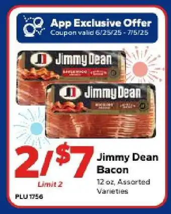 Save a Lot Jimmy Dean Bacon offer