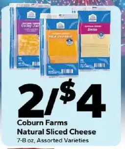 Save a Lot Coburn Farms Natural Sliced Cheese offer