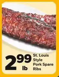 Save a Lot St. Louis Style Pork Spare Ribs offer