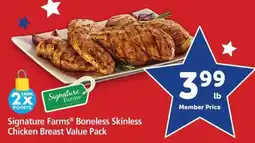 Safeway Signature Farms Boneless Skinless Chicken Breast Value Pack offer