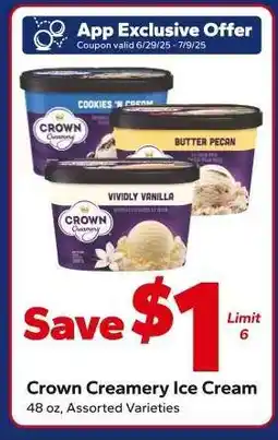 Save a Lot Crown Creamery Ice Cream offer