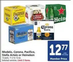 Safeway Modelo, Corona, Pacifico, Stella Artois or Heineken offer