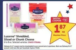Safeway Lucerne Cheese offer