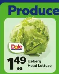 Save a Lot Dole Iceberg Head Lettuce offer