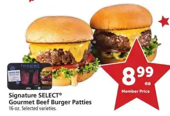 Safeway Signature SELECT Gourmet Beef Burger Patties offer