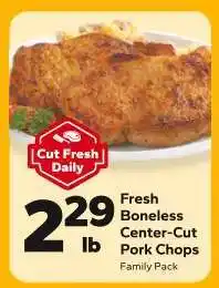 Save a Lot Fresh Boneless Center Cut Pork Chops offer