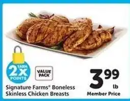 Safeway Signature Farms Boneless Skinless Chicken Breasts offer