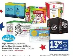 Safeway High Noon, White Claw, Firestone, Athletic, Smirnoff or Trumer offer
