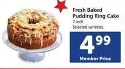 Safeway Fresh Baked Pudding Ring Cake offer