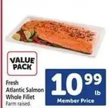 Safeway Fresh Atlantic Salmon Whole Fillet offer