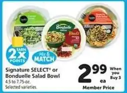 Safeway Signature SELECT or Bonduelle Salad Bowl offer