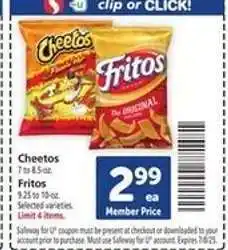 Safeway Cheetos/Fritos offer