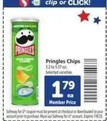 Safeway Pringles Chips offer