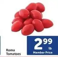 Safeway Roma Tomatoes offer