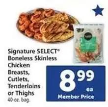 Safeway Signature SELECT Boneless Skinless Chicken offer
