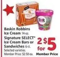 Safeway Baskin Robbins Ice Cream offer