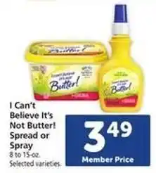 Safeway I Can't Believe It's Not Butter Spread or Spray offer