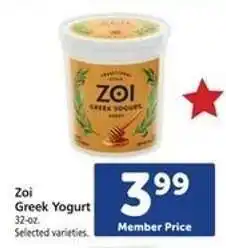 Safeway Zoi Greek Yogurt offer
