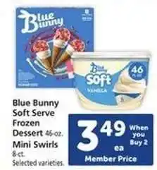 Safeway Blue Bunny Soft Serve Frozen Dessert offer