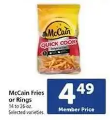 Safeway McCain Fries or Rings offer