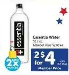 Safeway essentia Water offer