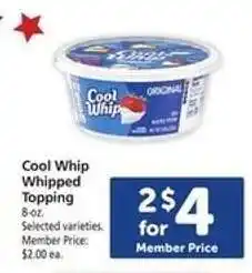 Safeway Cool Whip Whipped Topping offer