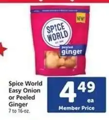 Safeway Spice World Easy Onion or Peeled Ginger offer