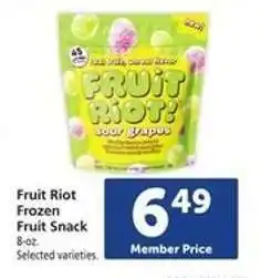 Safeway Fruit Riot Frozen Fruit Snack offer
