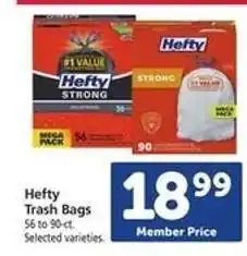 Safeway Hefty Trash Bags offer