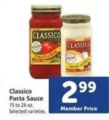 Safeway Classico Pasta Sauce offer