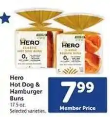 Safeway Hero Hot Dog & Hamburger Buns offer