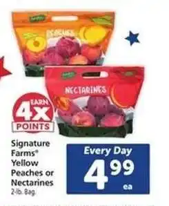 Safeway Signature Farms Yellow Peaches or Nectarines offer