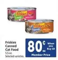 Safeway Friskies Canned Cat Food offer