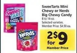 Safeway SweeTarts Mini Chewy or Nerds Big Chewy Candy offer