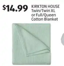Aldi KIRKTON HOUSE Cotton Blanket offer