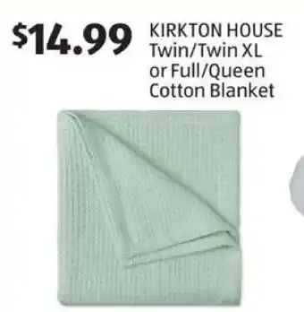 Aldi KIRKTON HOUSE Cotton Blanket offer