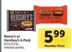 Safeway Reese's or Hershey's 6-Pack offer