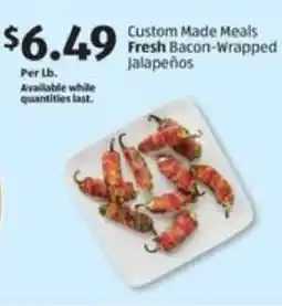 Aldi Custom Made Meals Fresh Bacon-Wrapped Jalapeños offer