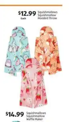 Aldi Squishmallows Squishmallow Hooded Throw offer