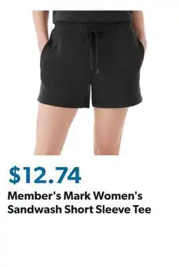 Sam's Club Member's Mark Women's Sandwash Short Sleeve Tee offer