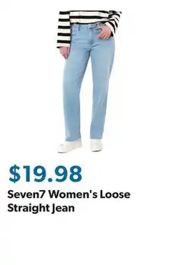 Sam's Club Seven7 Women's Loose Straight Jean offer