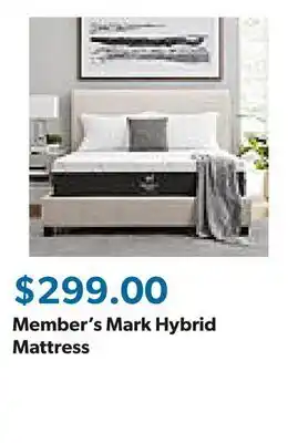 Sam's Club Member's Mark Hybrid Mattress offer