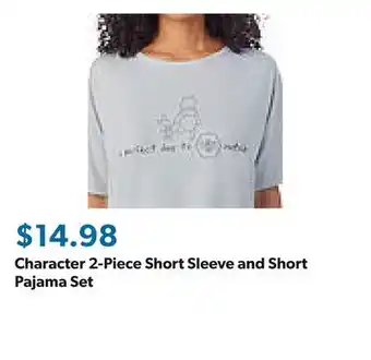 Sam's Club Character 2-Piece Short Sleeve and Short Pajama Set offer