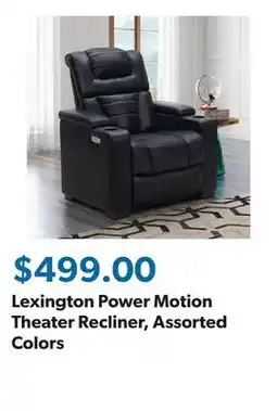 Sam's Club Lexington Power Motion Theater Recliner, Assorted Colors offer