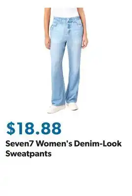 Sam's Club Seven7 Women's Denim-Look Sweatpants offer