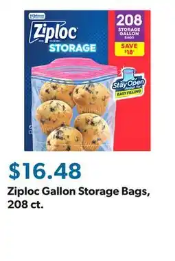 Sam's Club Ziploc Gallon Storage Bags, 208 ct offer