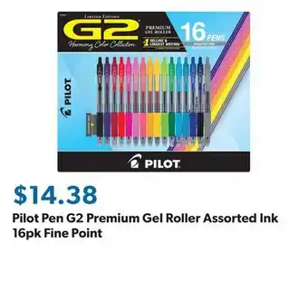 Sam's Club Pilot Pen G2 Premium Gel Roller Assorted Ink 16pk Fine Point offer