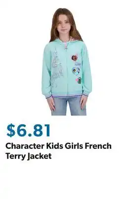 Sam's Club Character Kids Girls French Terry Jacket offer