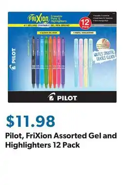 Sam's Club Pilot, FriXion Assorted Gel and Highlighters 12 Pack offer