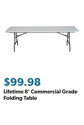 Sam's Club Lifetime 8' Commercial Grade Folding Table offer